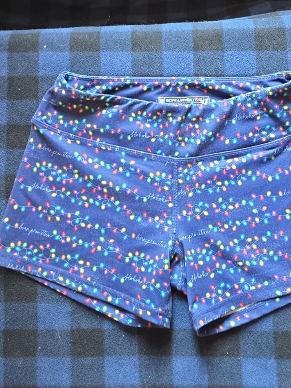 Born Primitive Festive Christmas Lights Athletic Shorts